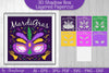 3D Mardi Gras Shadow Box Layered Papercut SVG Bundle