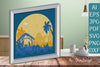 3D Nativity Scene Christmas Layered Papercut SVG Bundle
