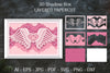 3D Shadow Box Love Angel Wings Layered Papercut SVG Bundle