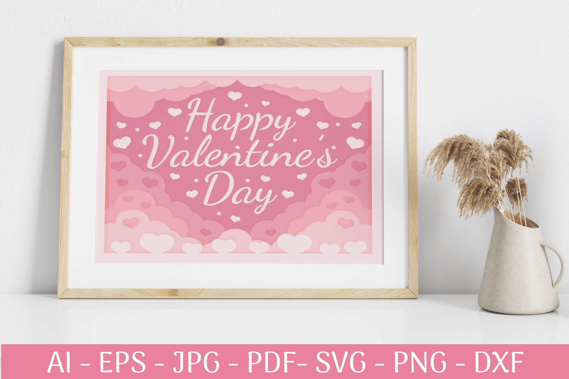 3D Shadow Box Valentine's Layered Papercut SVG Bundle 2 - CraftNest - Digital Crafting and Art