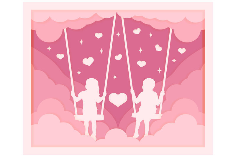 3D Shadow Box Valentine's Layered Papercut SVG Bundle 1 - CraftNest - Digital Crafting and Art