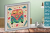 3D ShadowBox Hippie SVG Layered Papercut Bundle