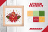 3D Christmas Candle Layered Papercut Clipart Bundle