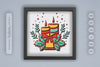 3D Christmas Candle Papercut SVG Bundle