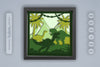 3D Dinosaur Jungle Papercut SVG Bundle