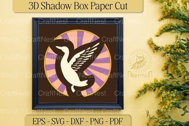 3D Duck Layered Paper Cut Clipart Bundle - CraftNest - Digital Crafting and Art