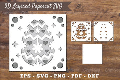 3D Easter Egg Layered Papercut Clipart Bundle - CraftNest - Digital Crafting and Art
