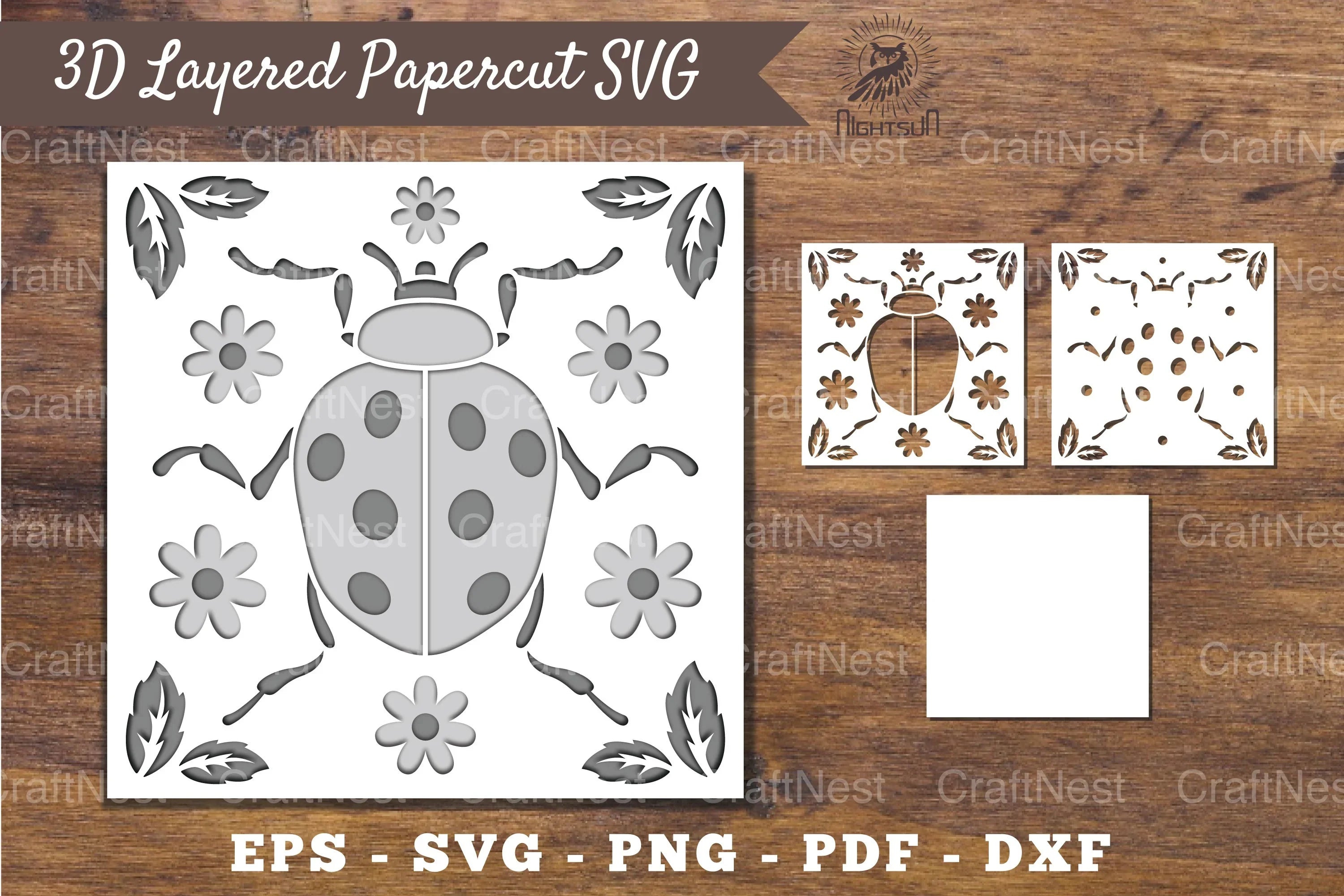 3D Insect Layered Papercut Clipart Bundle - CraftNest - Digital Crafting and Art