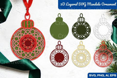 3D Layered Mandala Ornament Clipart Bundle - CraftNest - Digital Crafting and Art