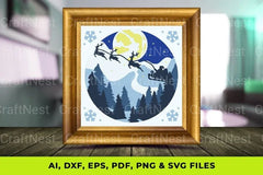 3D Layered Winter SVG Bundle - CraftNest - Digital Crafting and Art