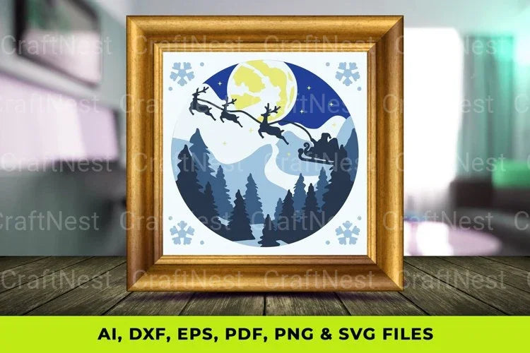 3D Layered Winter SVG Bundle - CraftNest - Digital Crafting and Art