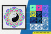 3D Mandala Yin Yang Layered Papercut Clipart Bundle