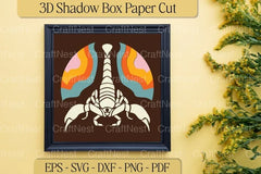 3D Scorpion Layered Paper Cut Clipart Bundle - CraftNest - Digital Crafting and Art