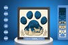 3D Shadow Box Cat Paw Papercut SVG Bundle
