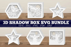 3D Shadow Box SVG Bundle - CraftNest - Digital Crafting and Art