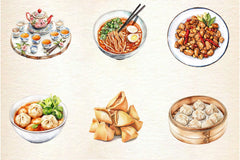 Chinese Food Clipart Bundle 2 - CraftNest - Digital Crafting and Art