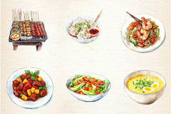 Chinese Food Clipart Bundle 2 - CraftNest - Digital Crafting and Art