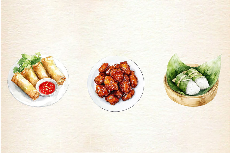 Chinese Food Clipart Bundle 2 - CraftNest - Digital Crafting and Art