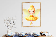 Cute Fairy Yellow Dress Clipart Bundle - CraftNest - Digital Crafting and Art