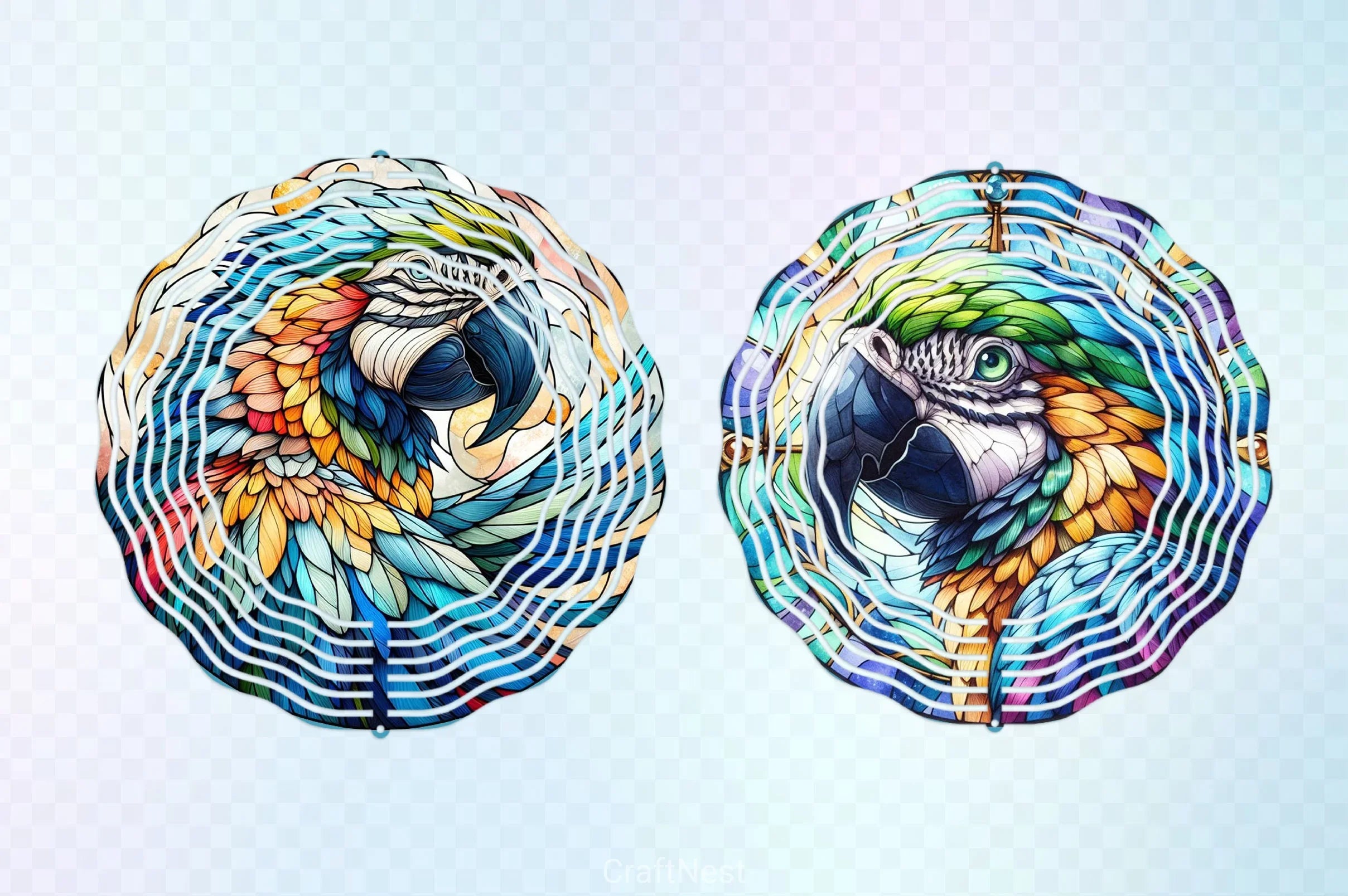 Parrot Wind Spinner Clipart Bundle - CraftNest - Digital Crafting and Art