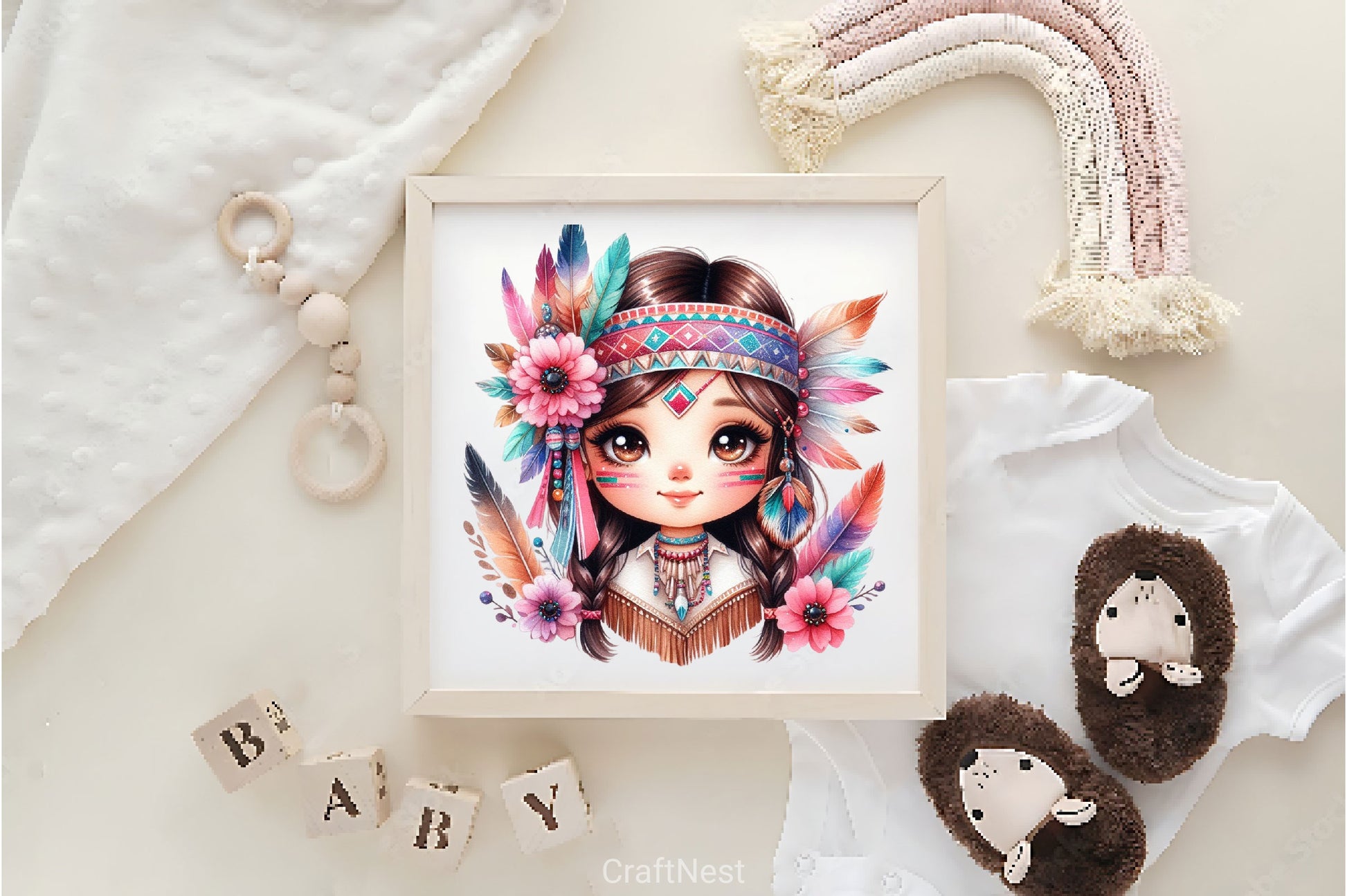 Native American Woman Clipart Bundle - CraftNest - Digital Crafting and Art