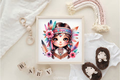 Native American Woman Clipart Bundle - CraftNest - Digital Crafting and Art