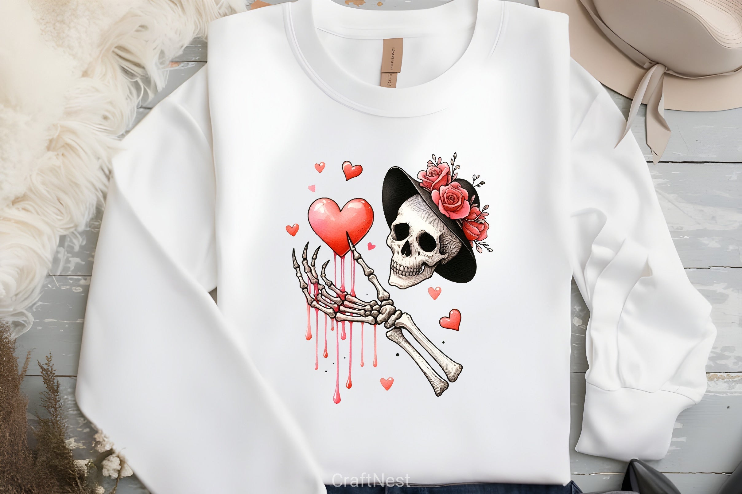 Valentine Skeleton Clipart Bundle 6 - CraftNest - Digital Crafting and Art