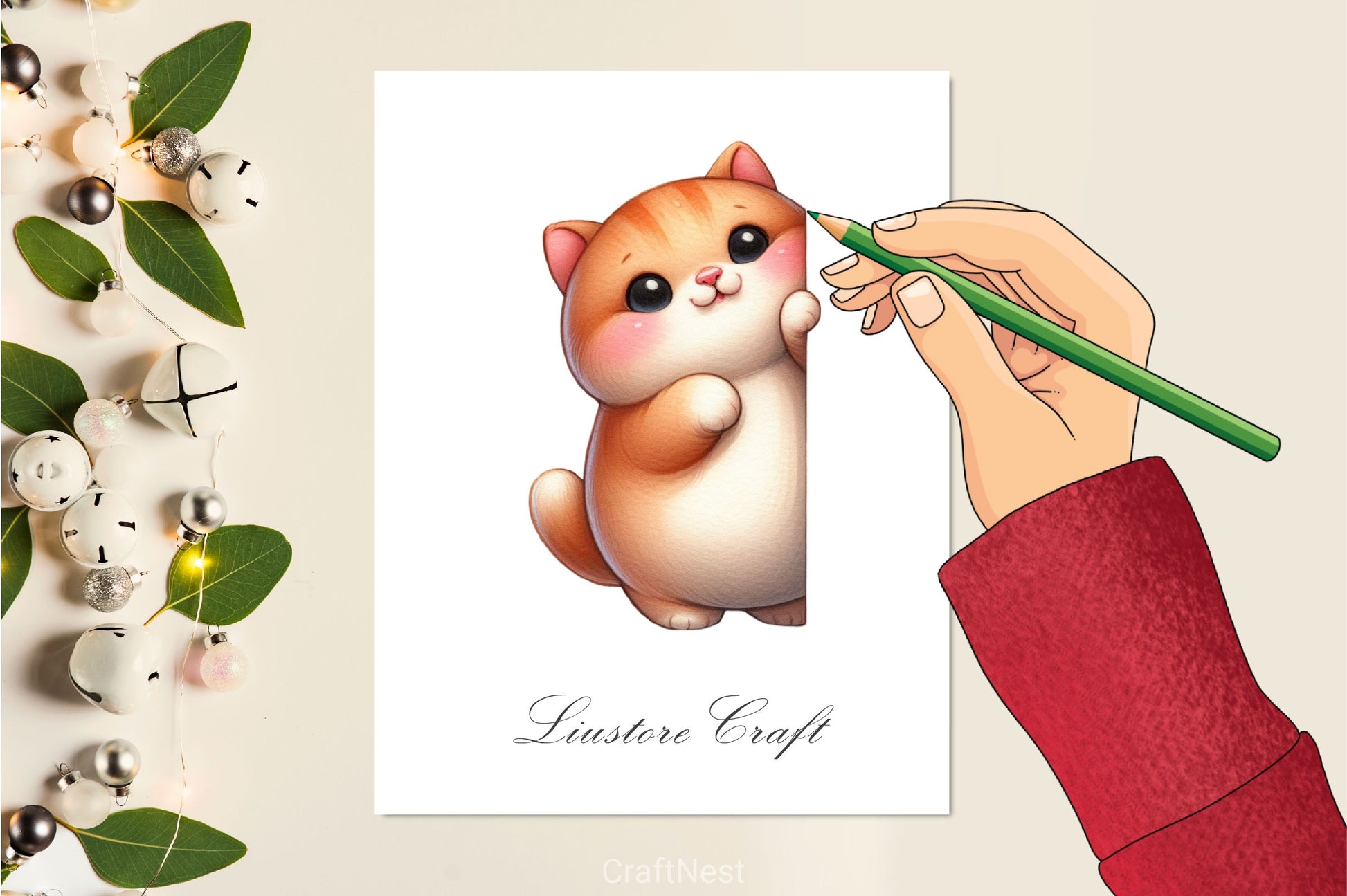 Chubby Animals Peeking Clipart Bundle - CraftNest - Digital Crafting and Art