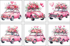 Valentine's Day Car Clipart Bundle - CraftNest - Digital Crafting and Art