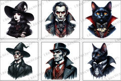 Vintage Vampire Clipart Bundle - CraftNest - Digital Crafting and Art