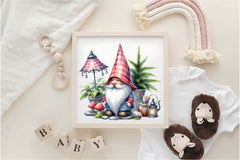 Garden Gnome Clipart Bundle - CraftNest - Digital Crafting and Art