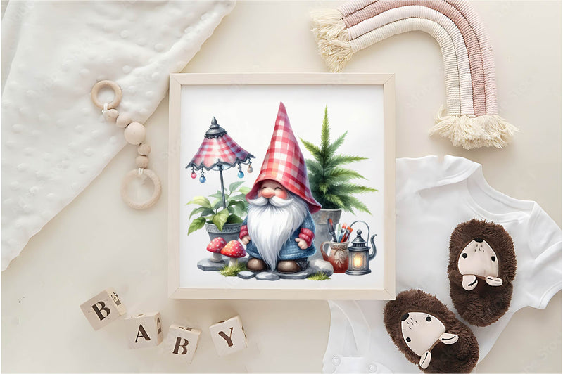 Garden Gnome Clipart Bundle - CraftNest - Digital Crafting and Art