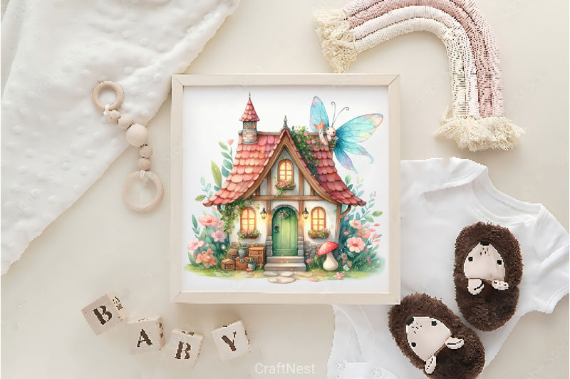 Fairy House Clipart Bundle 2 - CraftNest - Digital Crafting and Art