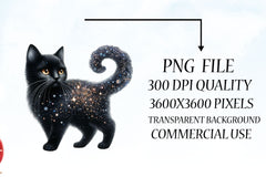 Glitter Cat Clipart Bundle - CraftNest - Digital Crafting and Art