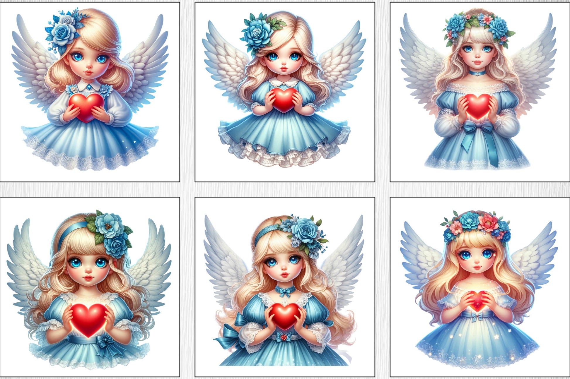 Valentine Fairy Girl Clipart Bundle 6 - CraftNest - Digital Crafting and Art