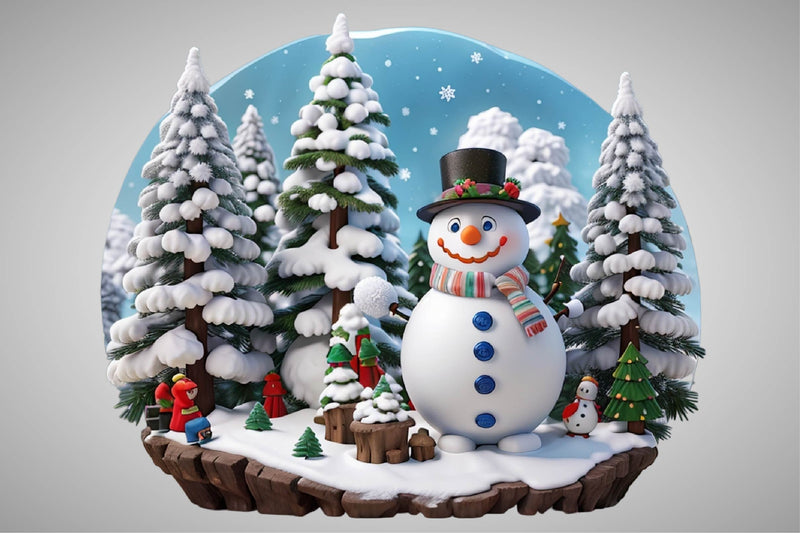 Snowman Christmas Clipart Bundle 2 - CraftNest - Digital Crafting and Art