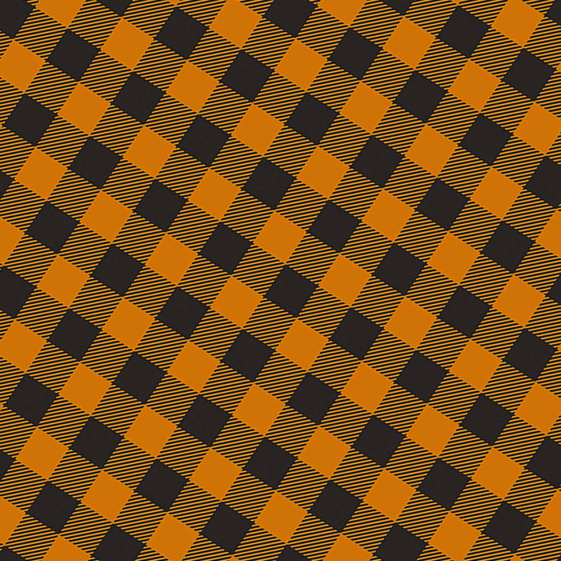 Halloween Plaid Seamless Digital Paper - CraftNest - Digital Crafting and Art