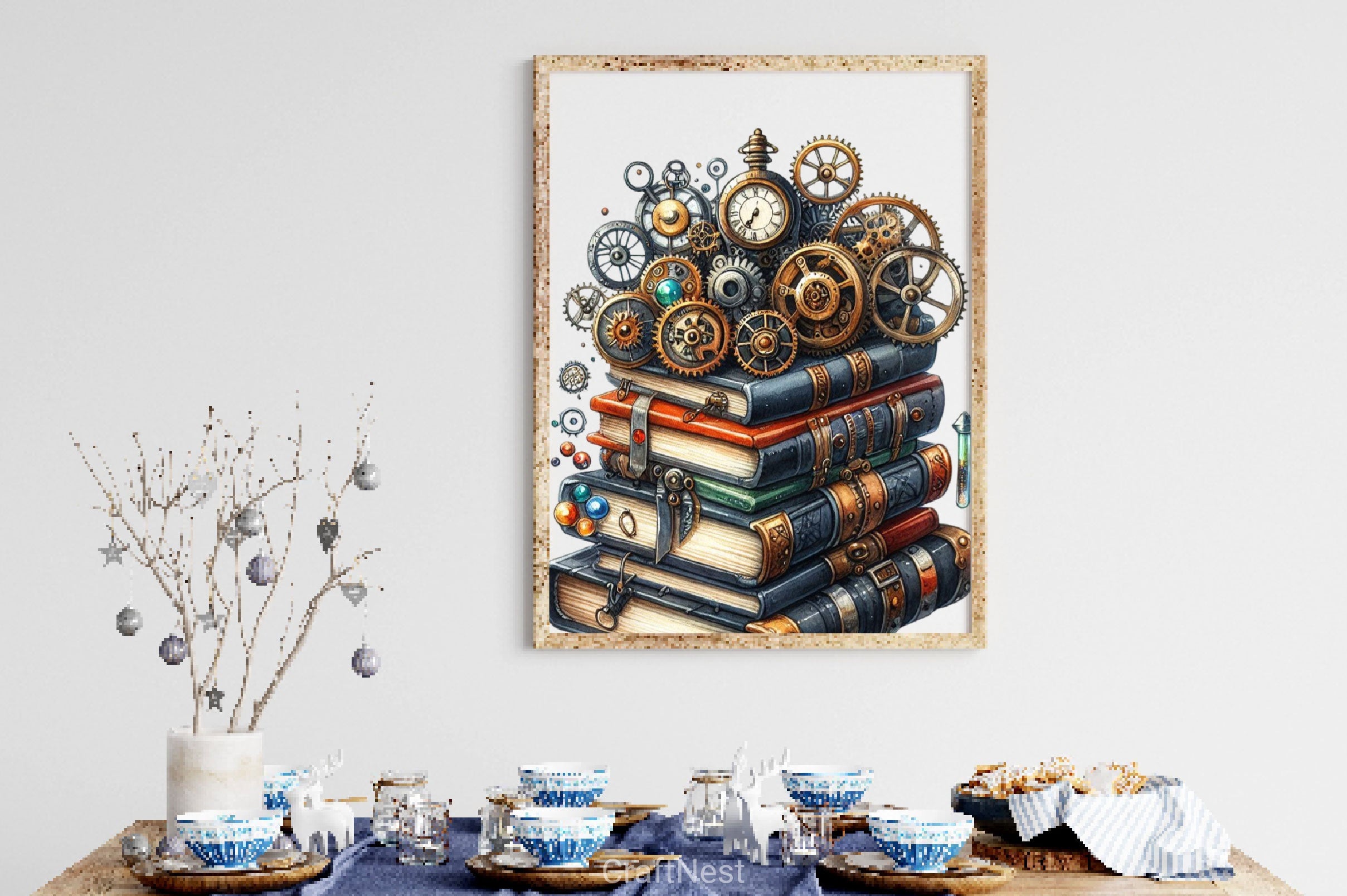 Steampunk Books Clipart Bundle - CraftNest - Digital Crafting and Art