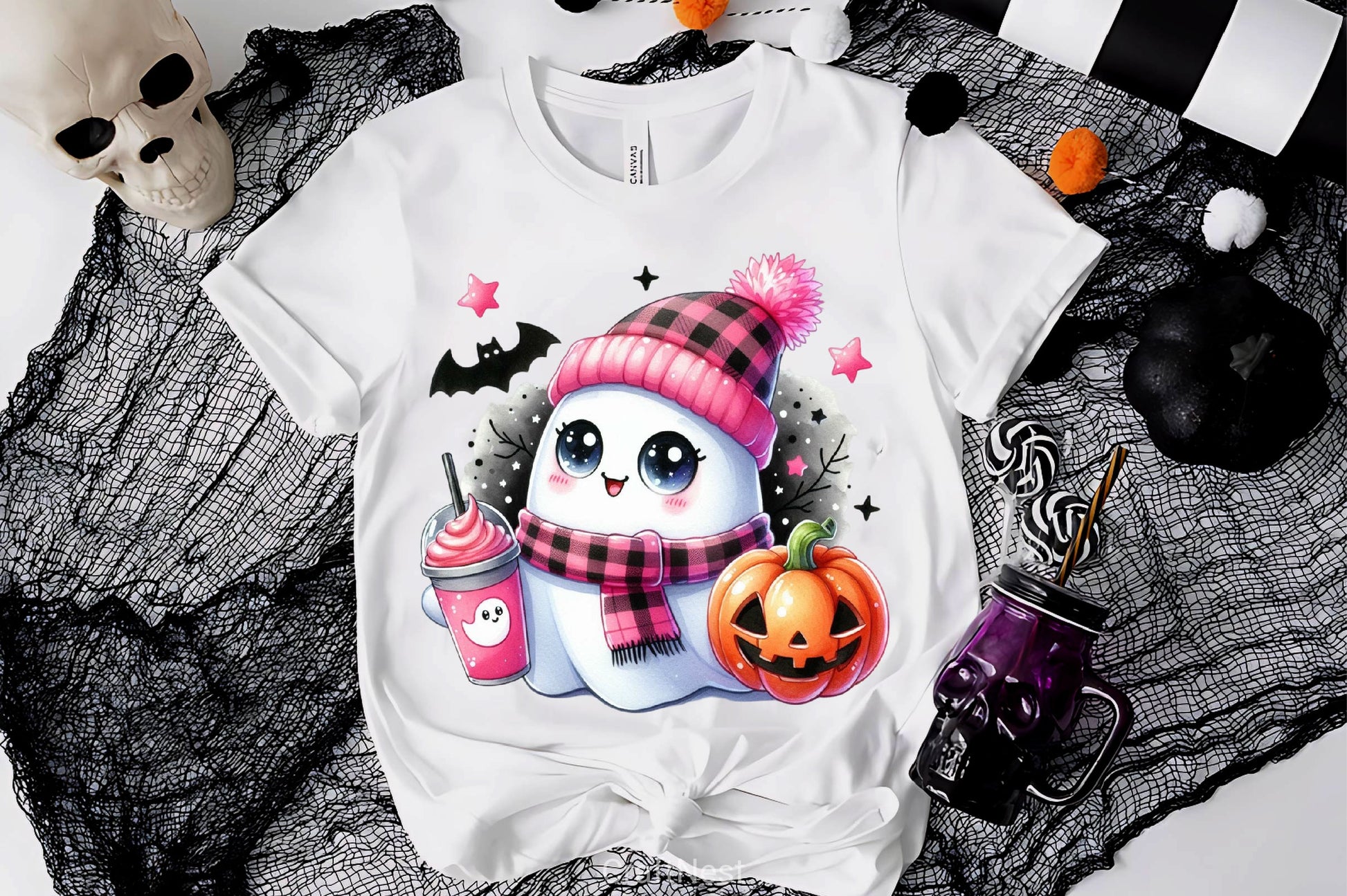 Cute Ghost Cute Halloween Clipart Bundle 15 - CraftNest - Digital Crafting and Art