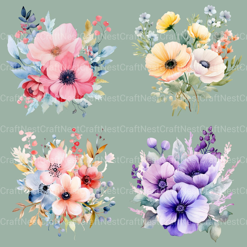 Flowers Clipart Bundle 30 - CraftNest - Digital Crafting and Art