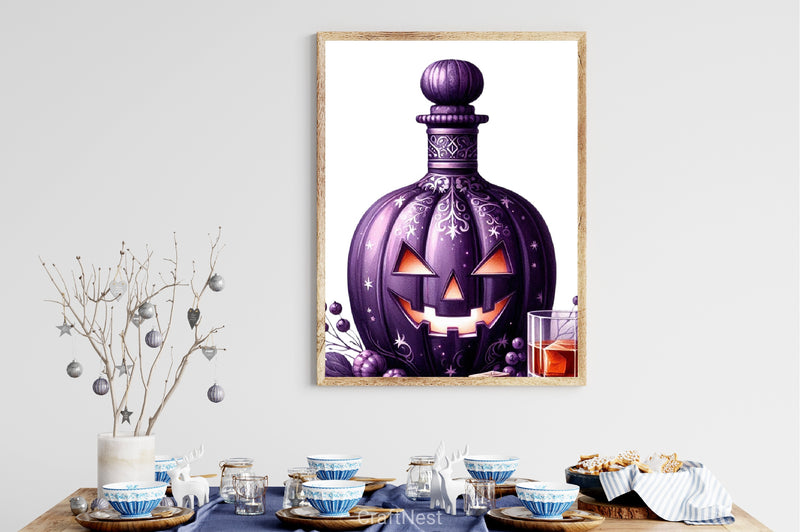 Halloween Whiskey Decanter Clipart Bundle - CraftNest - Digital Crafting and Art
