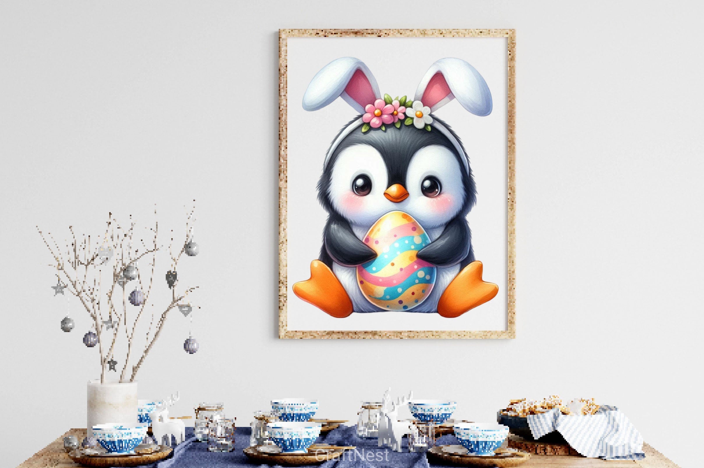 Animals With Bunny Ears Clipart Bundle - CraftNest - Digital Crafting and Art