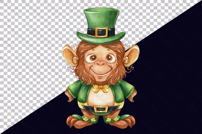 Smiling St Patricks Baby Clipart Bundle - CraftNest - Digital Crafting and Art