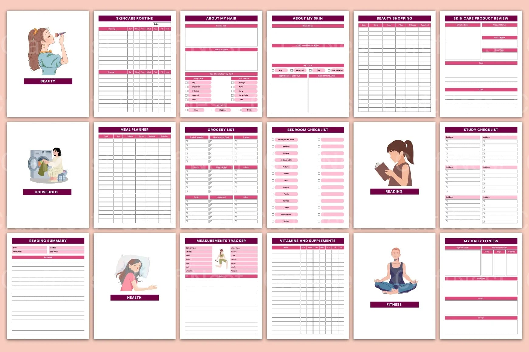 That Girl Life Organizer: Streamline Your Daily Routine - CraftNest - Digital Crafting and Art