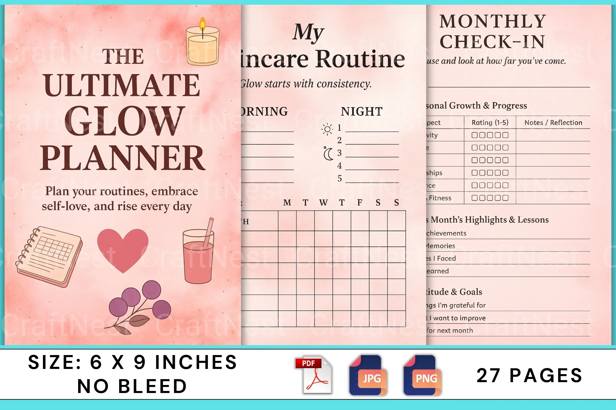 The Ultimate Glow Planner - CraftNest - Digital Crafting and Art