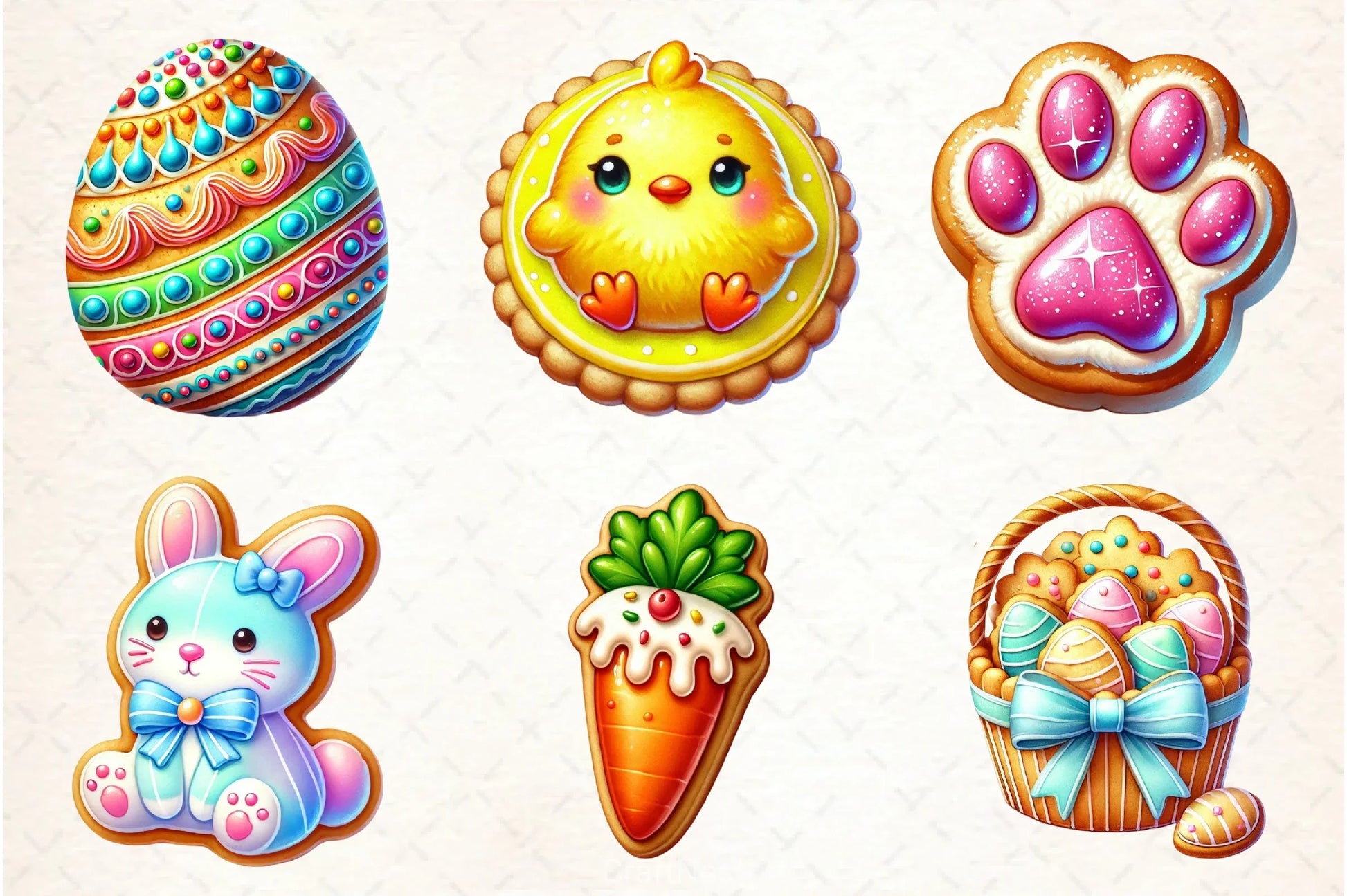 Easter Biscuit Clipart Bundle - CraftNest - Digital Crafting and Art