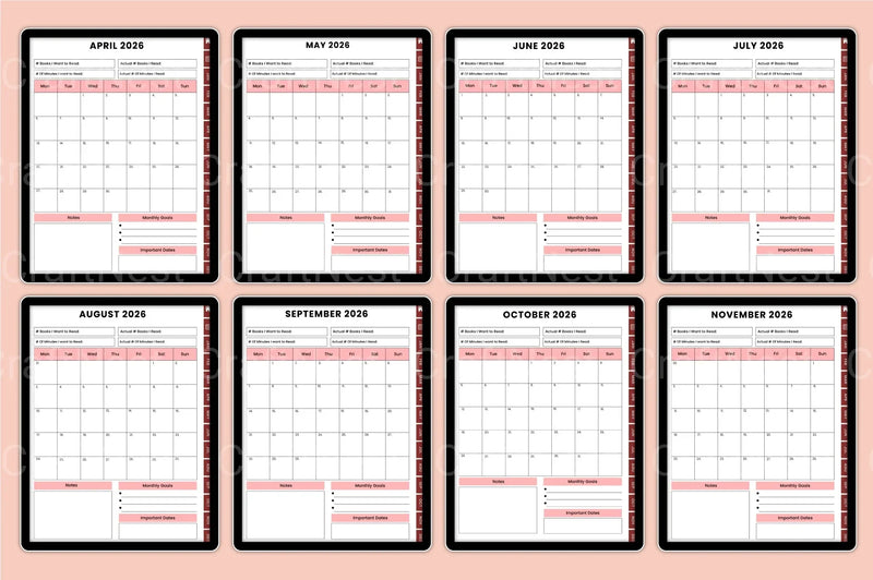 Reading Book Tracker Tool - CraftNest - Digital Crafting and Art