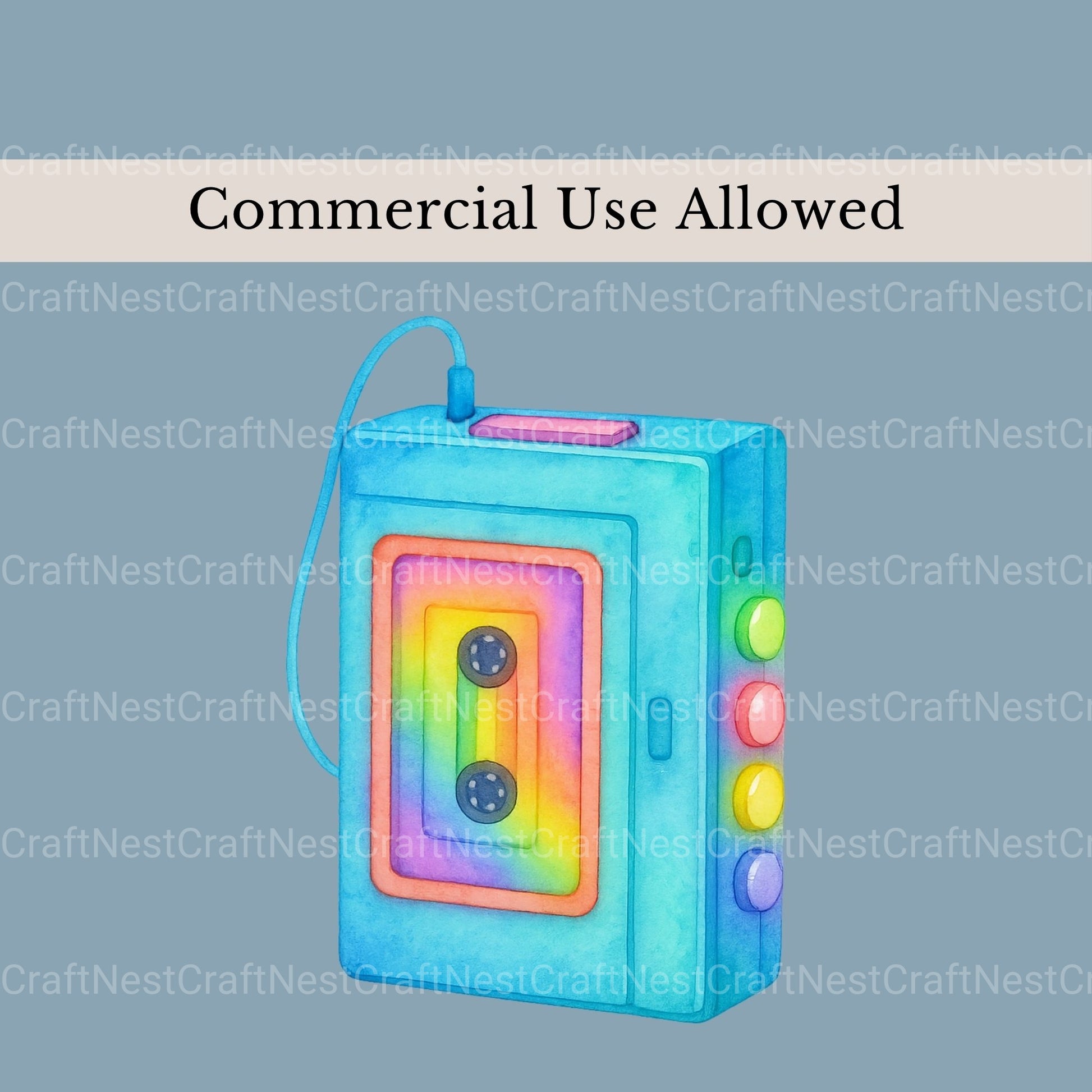 Neon Retro 3 Clipart Bundle - CraftNest - Digital Crafting and Art