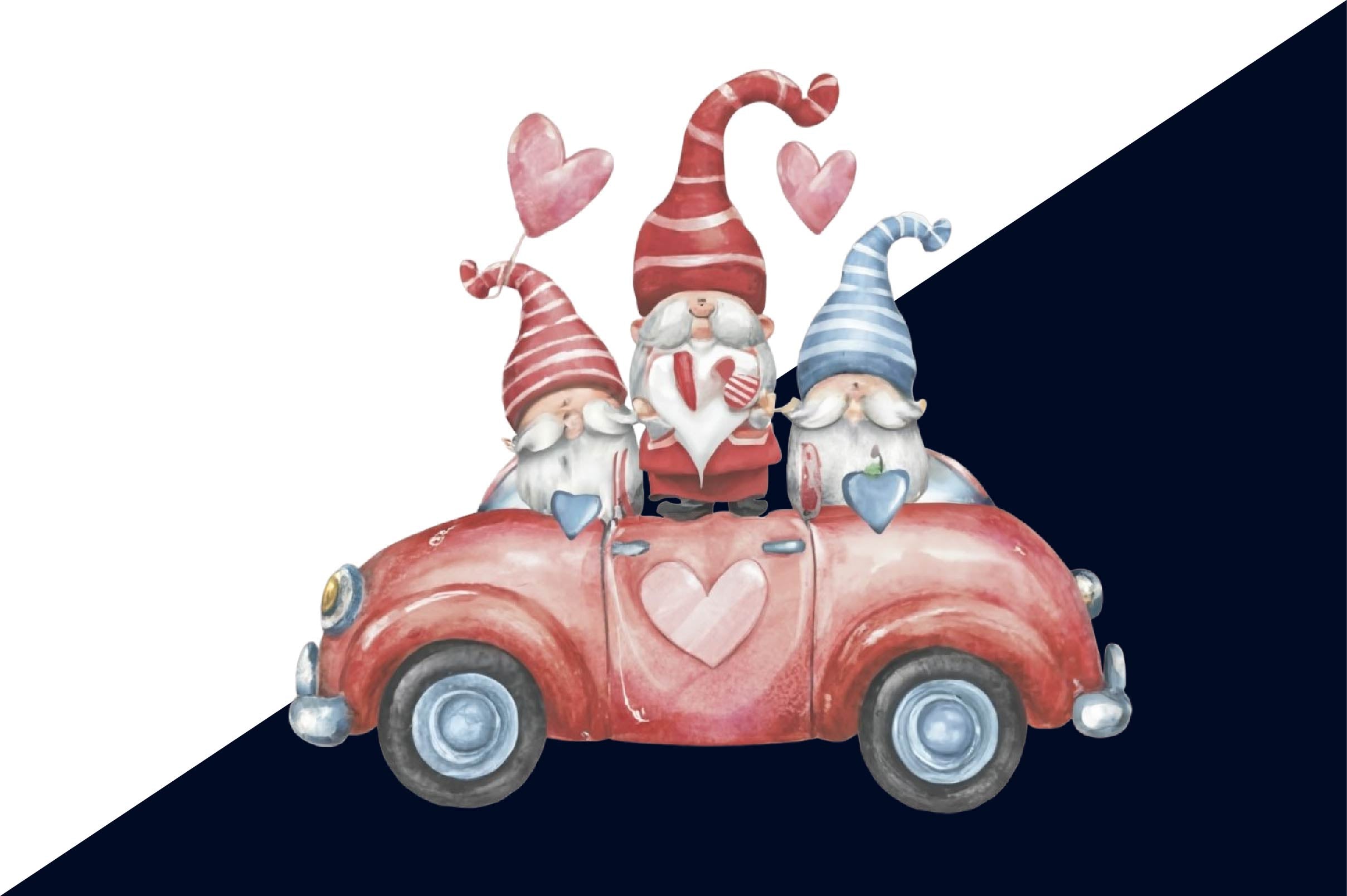 Valentine's Day Gnomes Clipart Bundle - CraftNest - Digital Crafting and Art