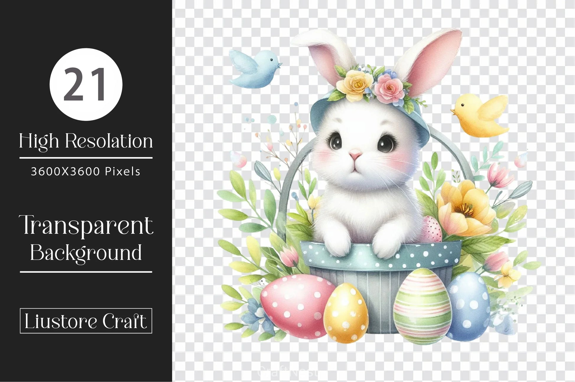 Easter Bunny Clipart Bundle 27 - CraftNest - Digital Crafting and Art
